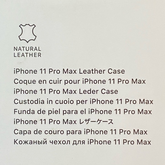 iPhone 11 Pro Max Natural Leather Case in midnight blue - Apple Phone Case - Picture 7 of 7